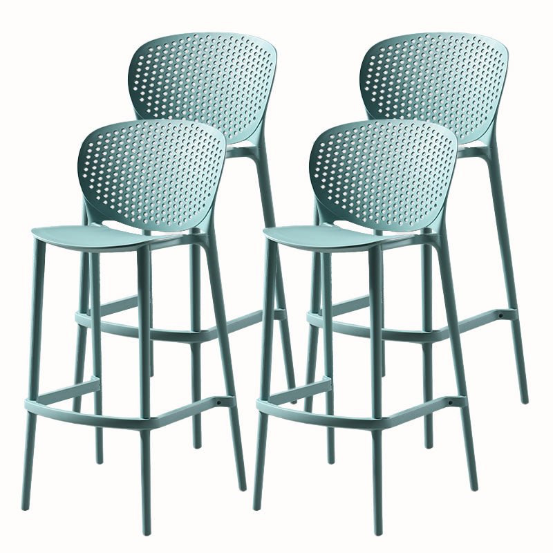 Contemporary Style Stackable Bar-stool Plastic Counter Bar Stool for Home