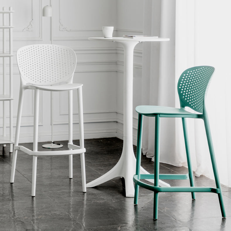 Contemporary Style Stackable Bar-stool Plastic Counter Bar Stool for Home