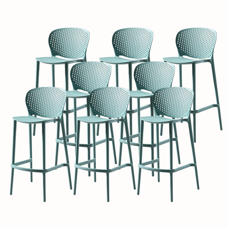 Contemporary Style Stackable Bar-stool Plastic Counter Bar Stool for Home