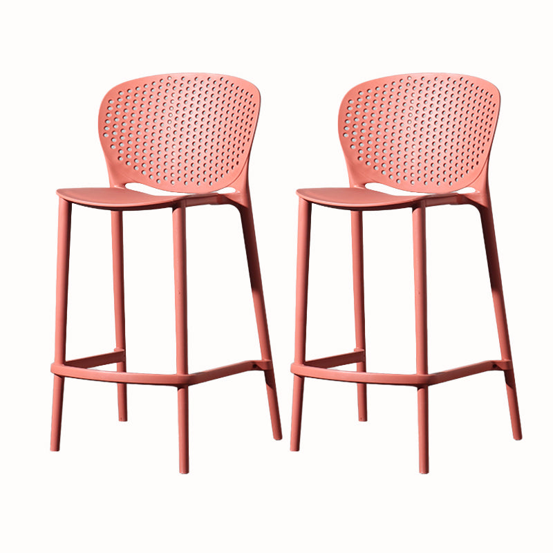 Contemporary Style Stackable Bar-stool Plastic Counter Bar Stool for Home