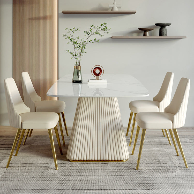 Designer Style Sintered Stone Top Dining Set 1/4/5/6 Pieces Dining Table with Chairs