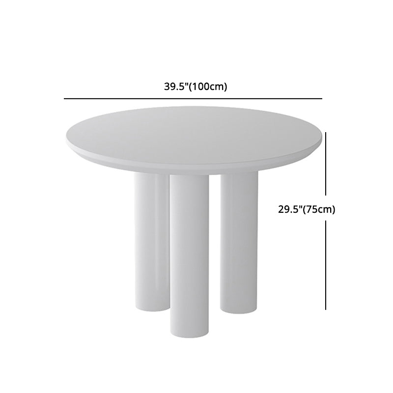 Modern Round Sintered Stone Dining Table Set 1/2/5 Pieces Dining Set for Home Use