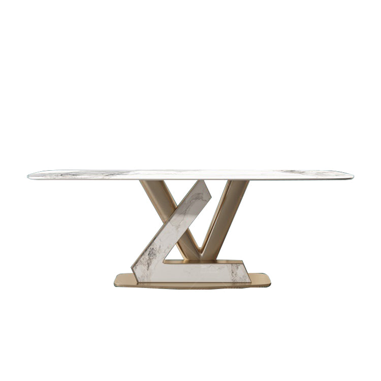 1/4/5/7/9 Pcs Dining Room Table and Chair Set Sintered Stone Dining Table Set