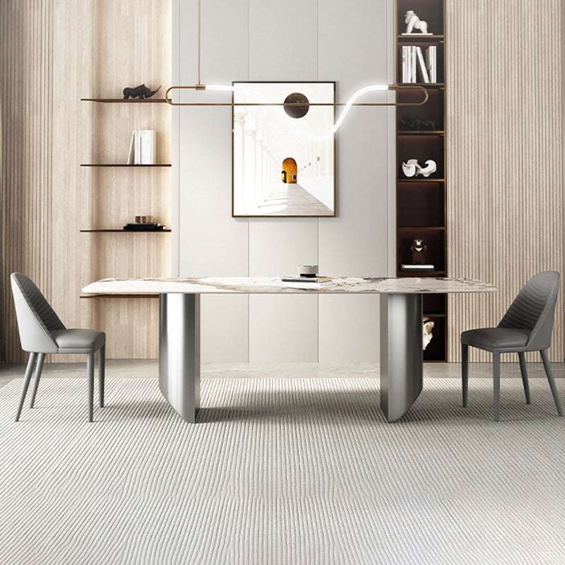 Modern Style Sintered Stone Dining Table Set 1/2/3/4/5/6/7 Pieces Dining Set