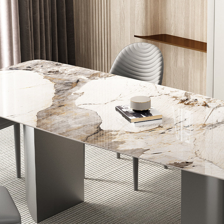 Modern Style Sintered Stone Dining Table Set 1/2/3/4/5/6/7 Pieces Dining Set