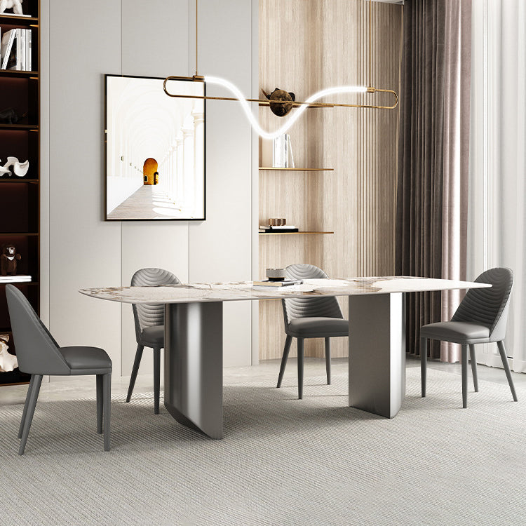 Modern Style Sintered Stone Dining Table Set 1/2/3/4/5/6/7 Pieces Dining Set
