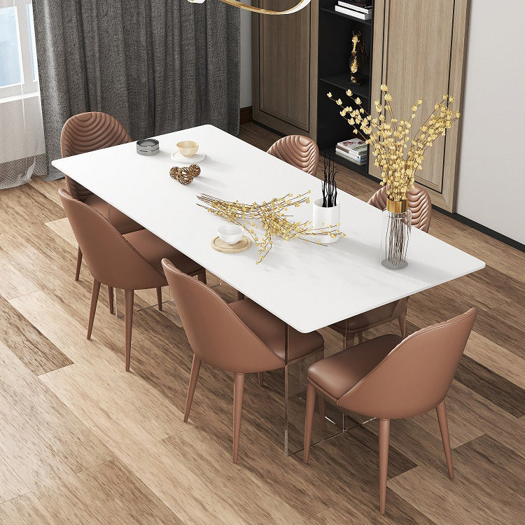 1/2/5/7 Pcs Rectangular Dining Table Set Dining Room Table and Chair