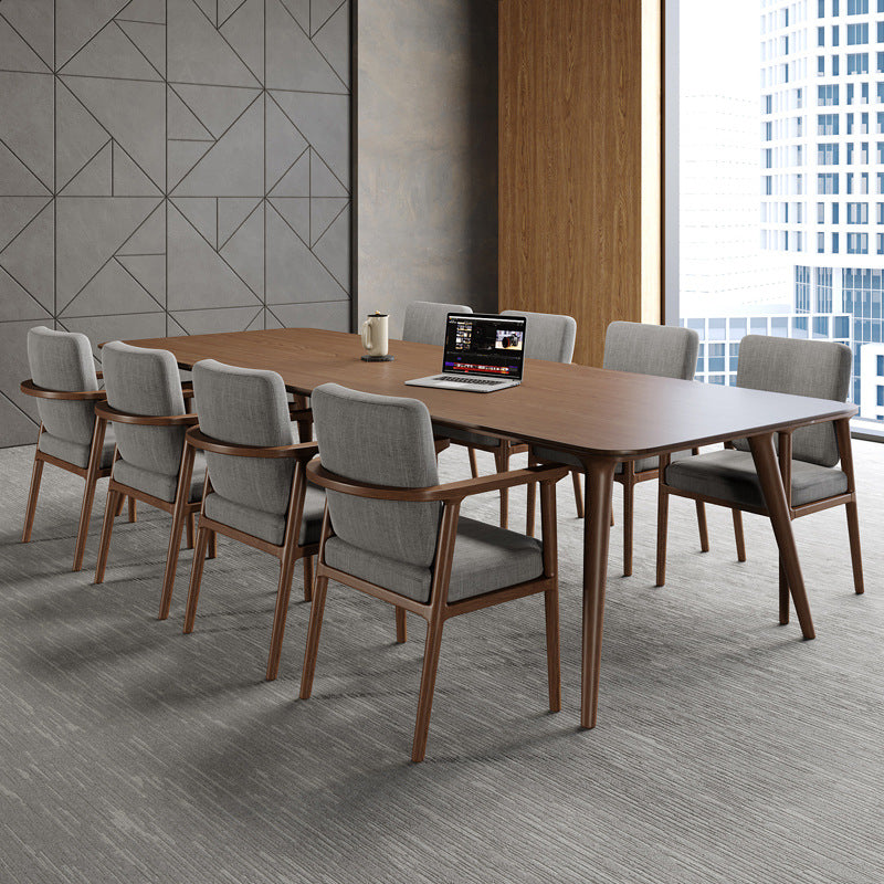 Pine Wood Top Dining Table Contemporary Dining Table with 4 Legs