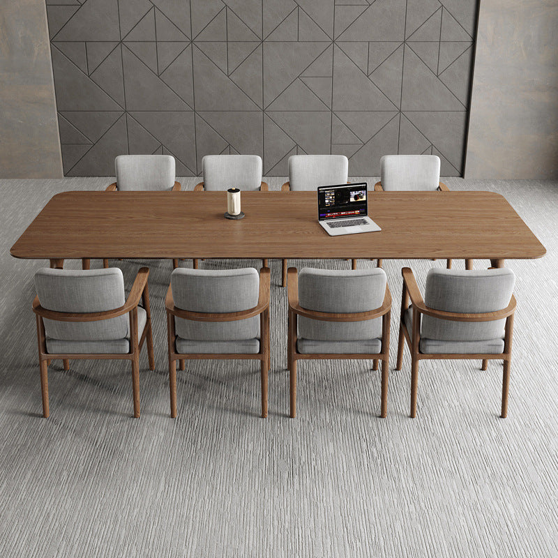 Pine Wood Top Dining Table Contemporary Dining Table with 4 Legs