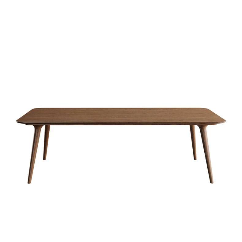 Pine Wood Top Dining Table Contemporary Dining Table with 4 Legs