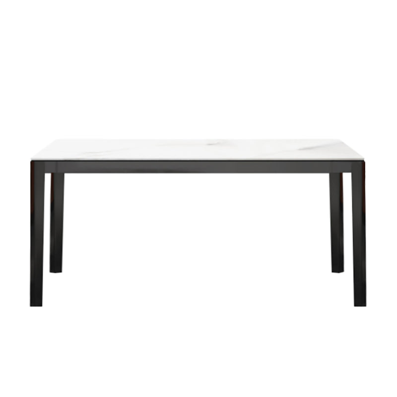 Medieval Modern Sintered Stone Dining Table Rectangle Indoor Table with 4 Legs