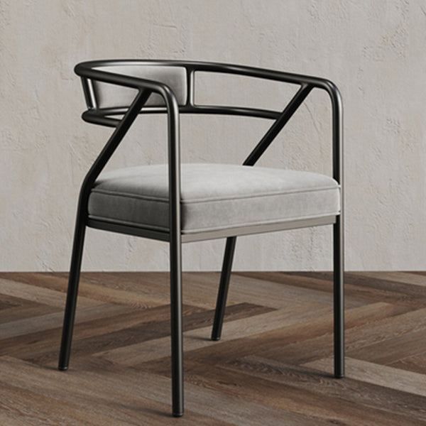 Glam Style Arm Chair Open Back Indoor Dining Chair for Dining Room