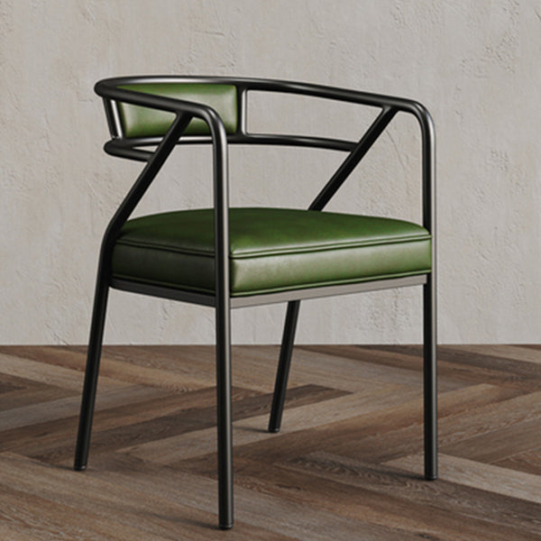 Glam Style Arm Chair Open Back Indoor Dining Chair for Dining Room