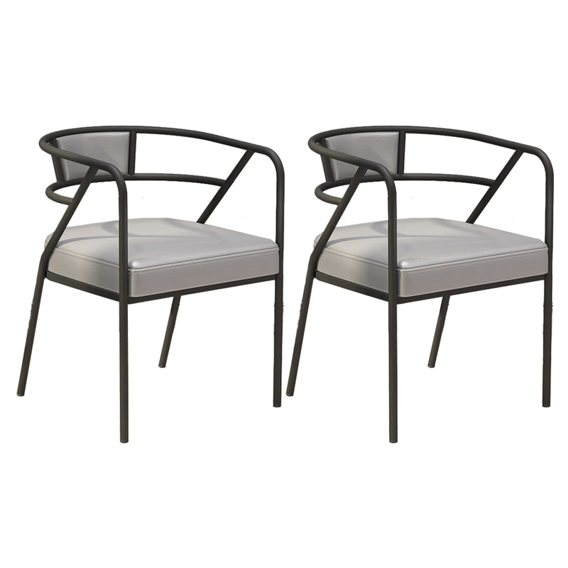 Glam Style Dining Chair Open Back Indoor Side Chair (Set of 2)
