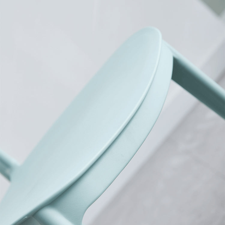 Plastic Scandinavian Armless Chair Open Back Indoor-Outdoor Chair