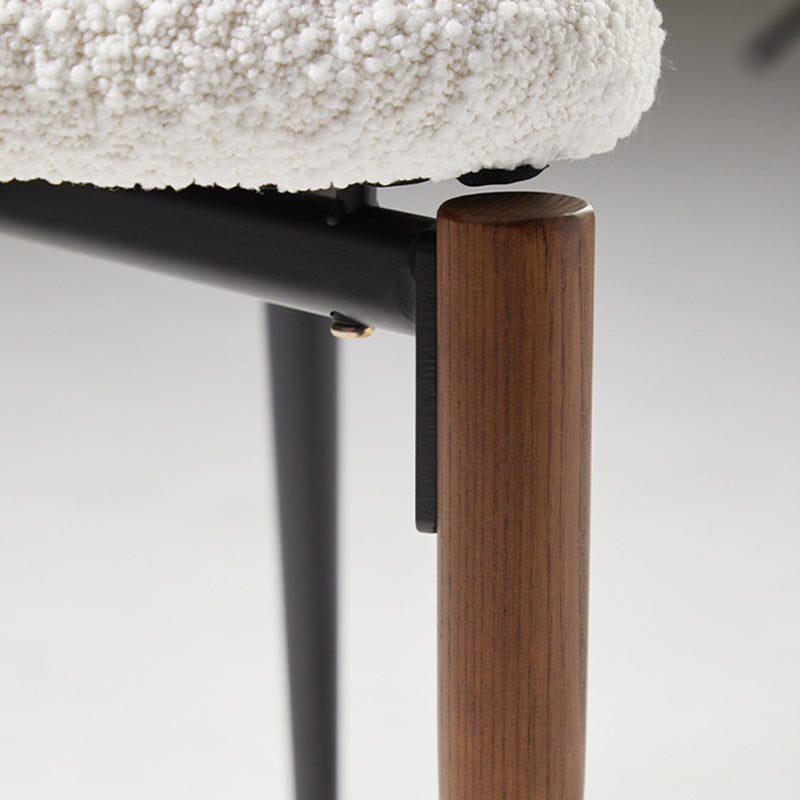 Upholstered Dining Chair Contemporary Open Back Side Chair for Dining Room