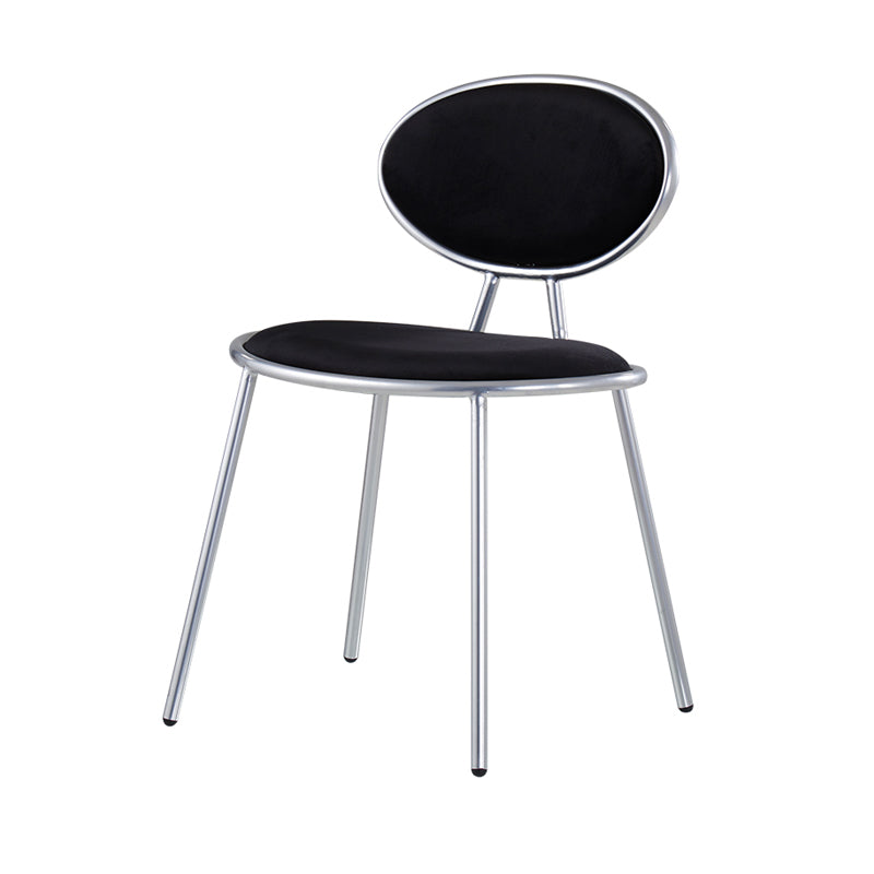 Upholstered Stackable Dining Chair King Louis Back Side Chair for Dining Room