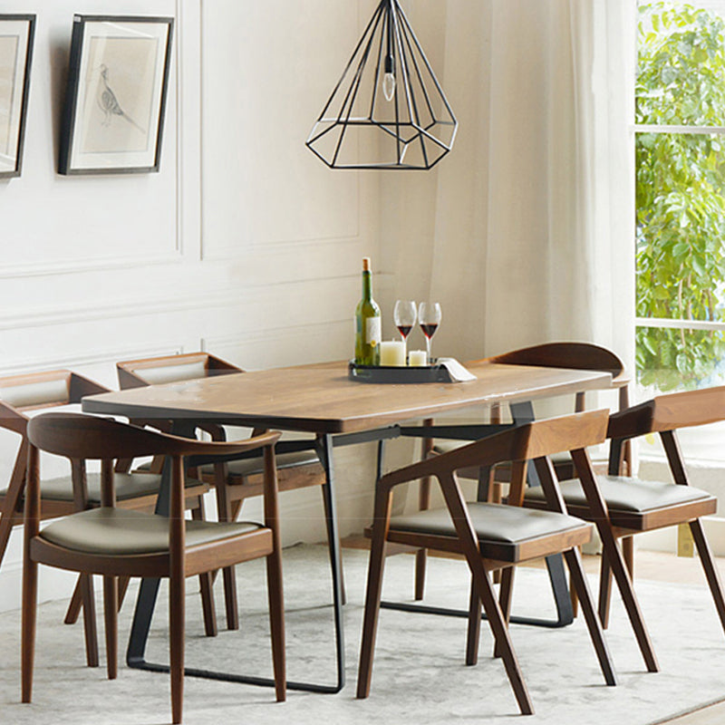 Dining Room Side Chairs Modern Solid Wood Arm Chair for Kitchen