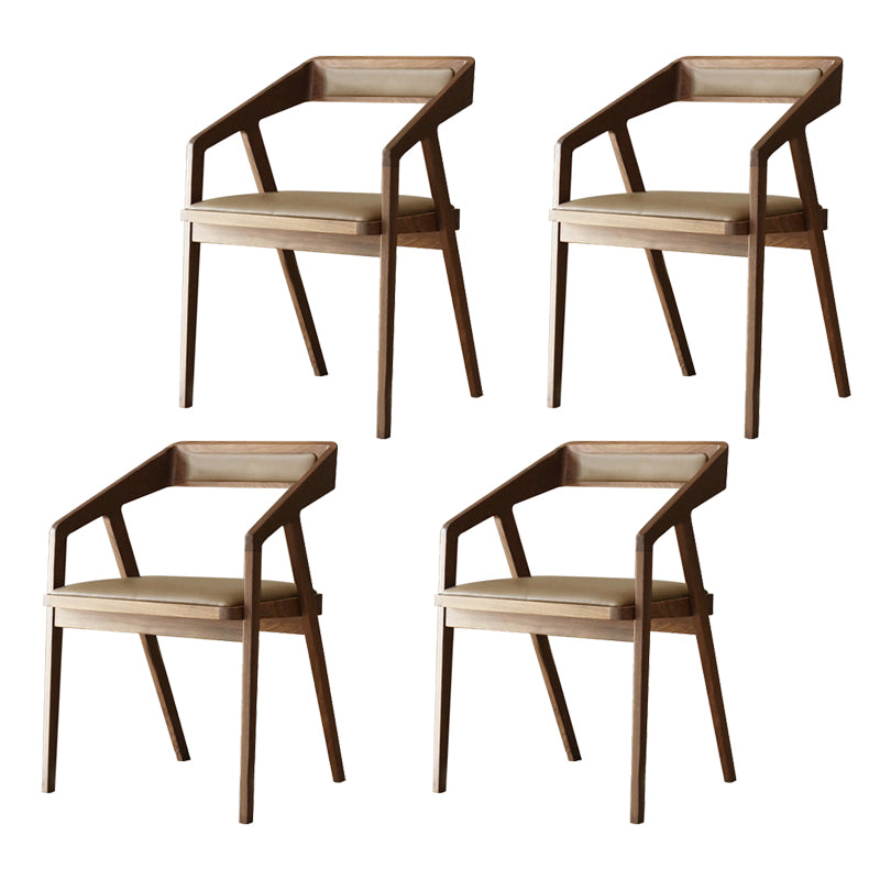 Dining Room Side Chairs Modern Solid Wood Arm Chair for Kitchen