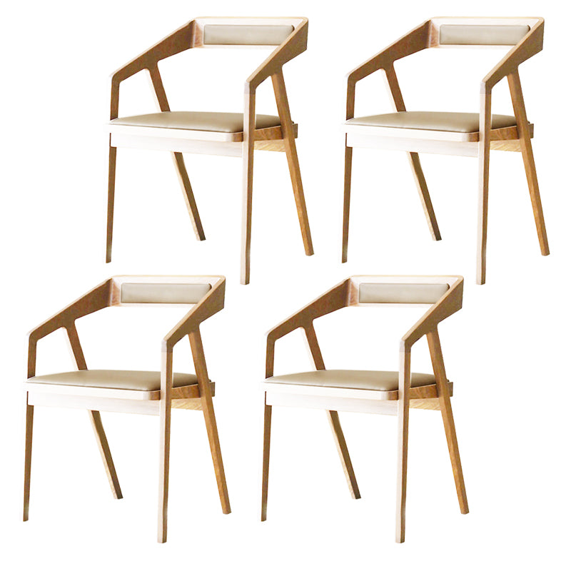 Dining Room Side Chairs Modern Solid Wood Arm Chair for Kitchen