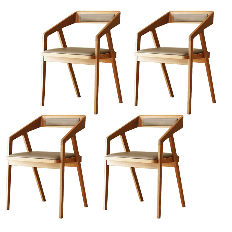Dining Room Side Chairs Modern Solid Wood Arm Chair for Kitchen