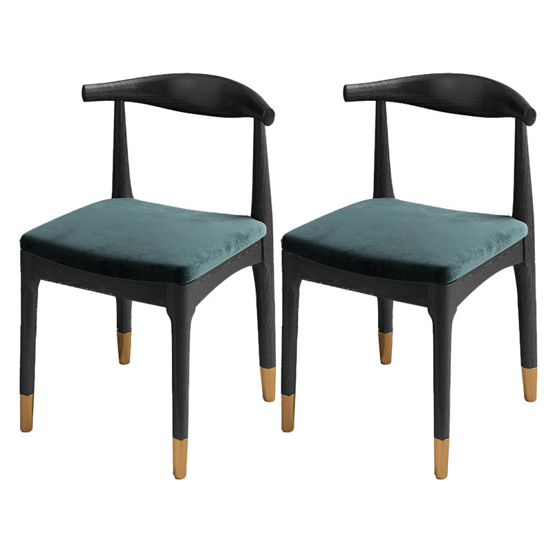 Armless Kitchen Chairs Modern Wooden Side Chairs for Dining Room
