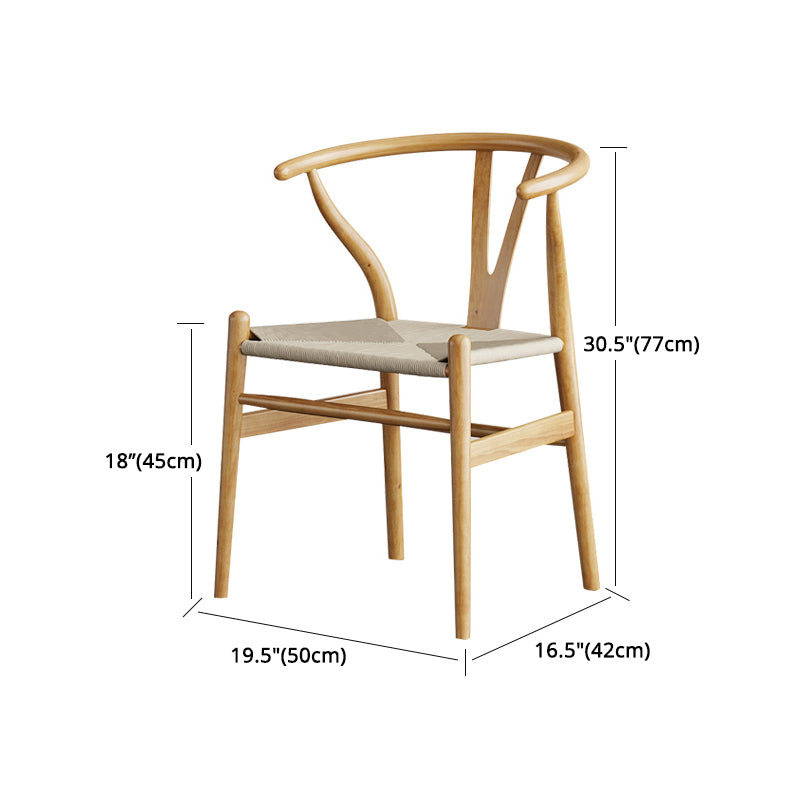 Modern Ash Wood Dinette Set 1/2/4 Pieces Rectangle Beige Dining Table Set