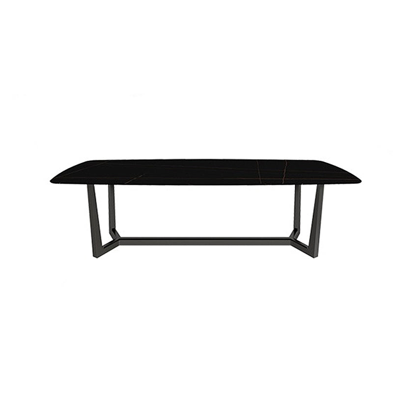 Trestle 1 Single Coffee Table Modern Rectangular Metal Cocktail Table