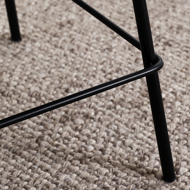 Modern Metal 3 Legs / Trestle Base Triangle / Oval Wood Top Coffee Table