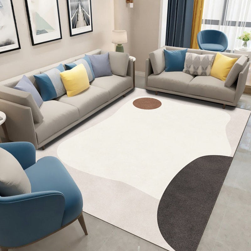 Tapis moderne violet en Polyester, bloc de couleur, avec envers antidérapant, pour la décoration de la maison
