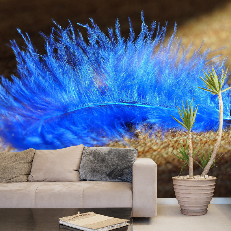 Feather Pattern Photography Modern Wallpaper Living Room Wall Mural