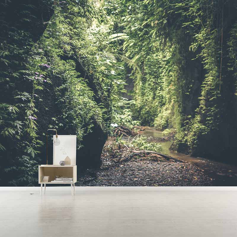 Wallpaper Forest Stain Resistant Photography Living Room Wallpaper