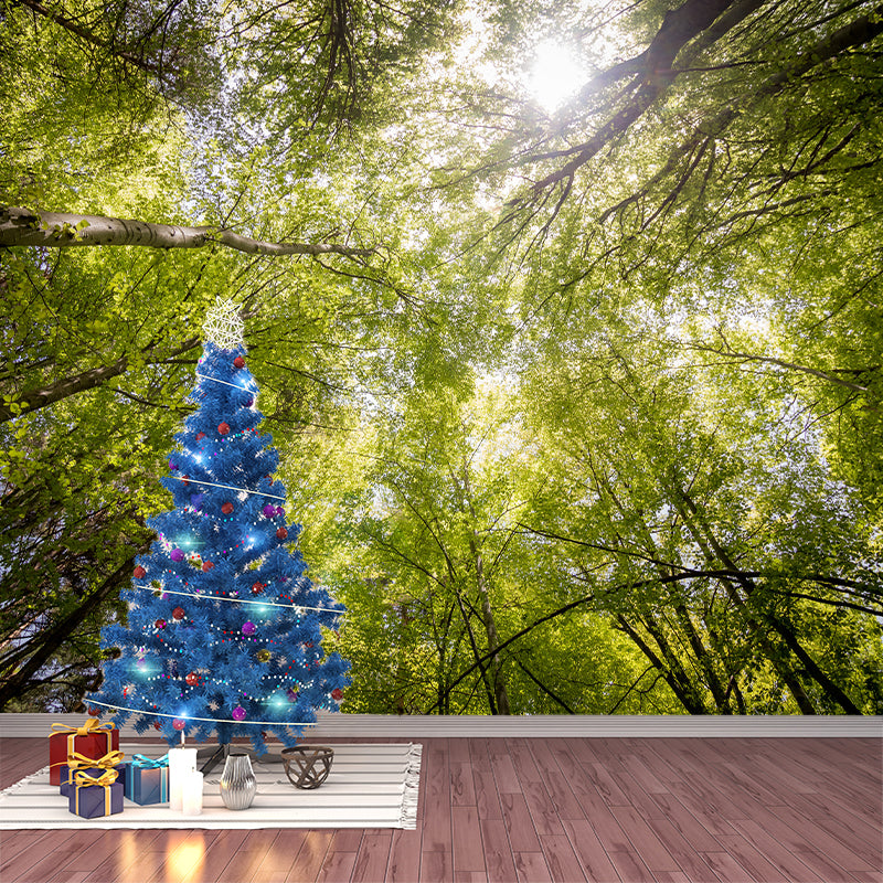 Environmental Forest Photography Wall Mural Living Room Wallpaper
