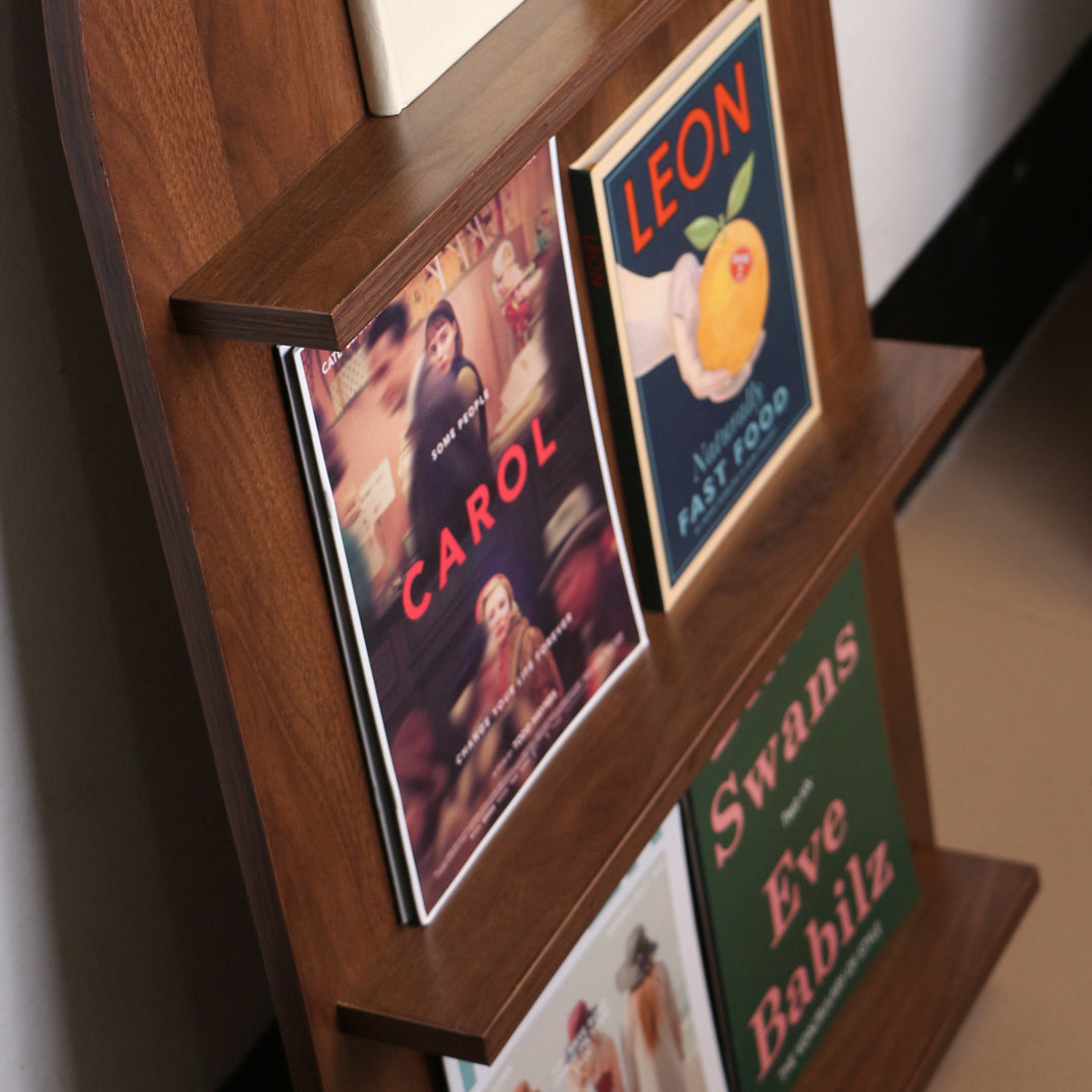 3-Shelf Wood Standard Bookshelf 43.3"H Contemporary Closed Back Bookshelf