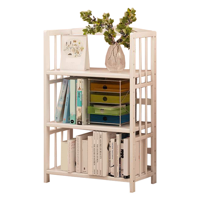 White Manufactured Etagere Bookshelf Modern Open Vertical Bookcase