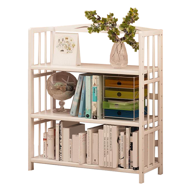 White Manufactured Etagere Bookshelf Modern Open Vertical Bookcase