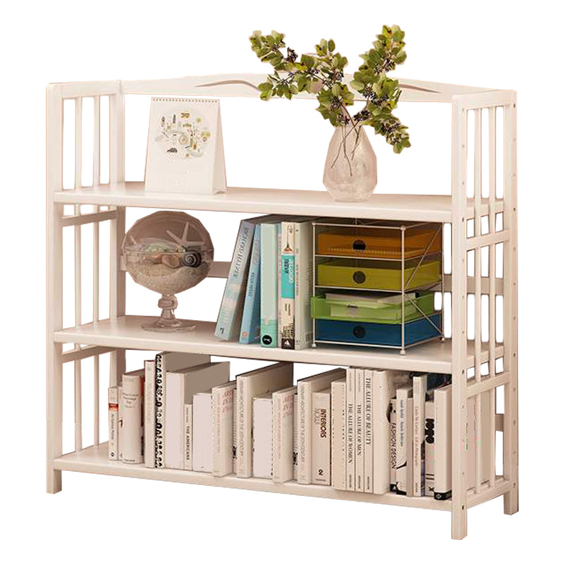 White Manufactured Etagere Bookshelf Modern Open Vertical Bookcase