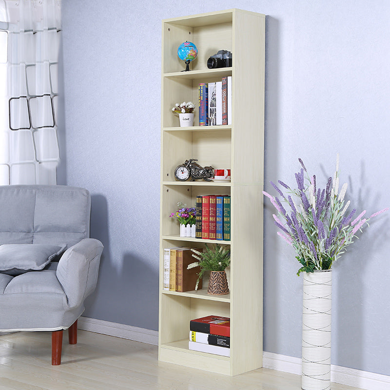 71"H x 9.45"W Bookcase Contemporary Style Closed Back Bookshelf for Home Office