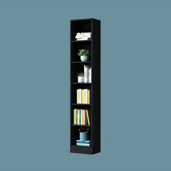 71"H x 9.45"W Bookcase Contemporary Style Closed Back Bookshelf for Home Office
