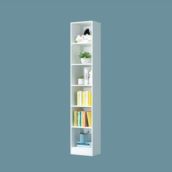71"H x 9.45"W Bookcase Contemporary Style Closed Back Bookshelf for Home Office