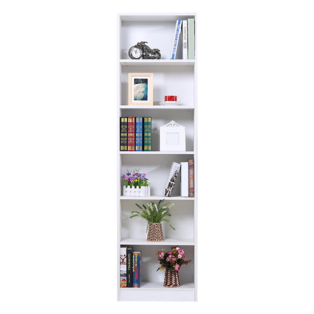 71"H x 9.45"W Bookcase Contemporary Style Closed Back Bookshelf for Home Office