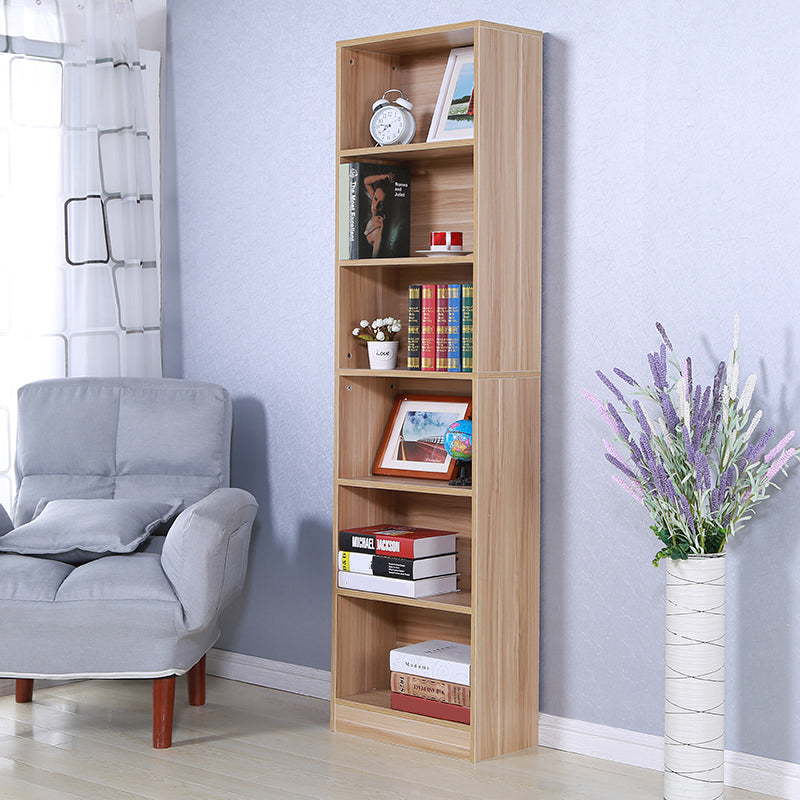 71"H x 9.45"W Bookcase Contemporary Style Closed Back Bookshelf for Home Office