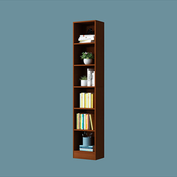 71"H x 9.45"W Bookcase Contemporary Style Closed Back Bookshelf for Home Office