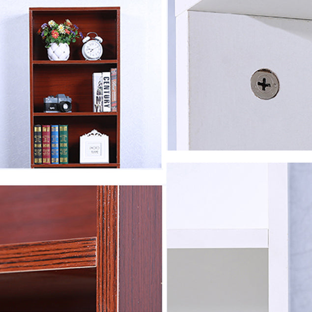 71"H x 9.45"W Bookcase Contemporary Style Closed Back Bookshelf for Home Office