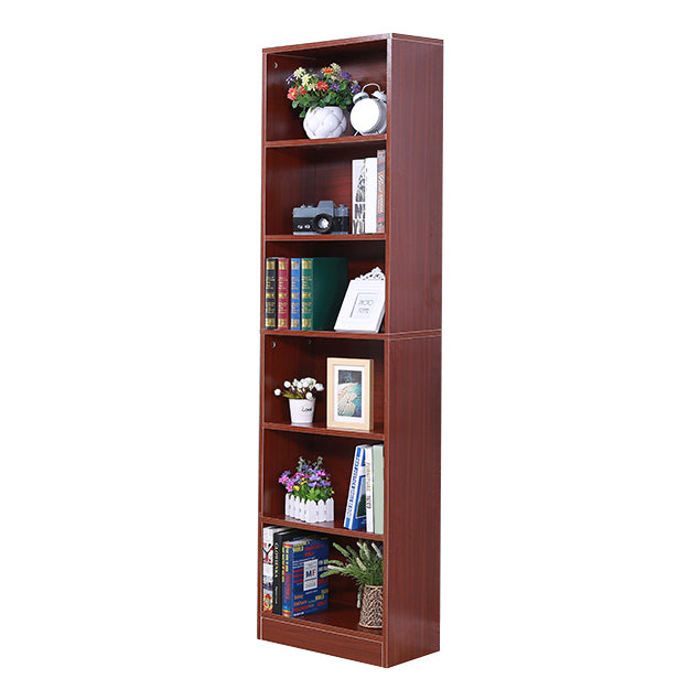 71"H x 9.45"W Bookcase Contemporary Style Closed Back Bookshelf for Home Office