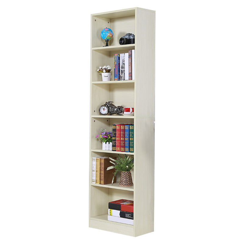 71"H x 9.45"W Bookcase Contemporary Style Closed Back Bookshelf for Home Office
