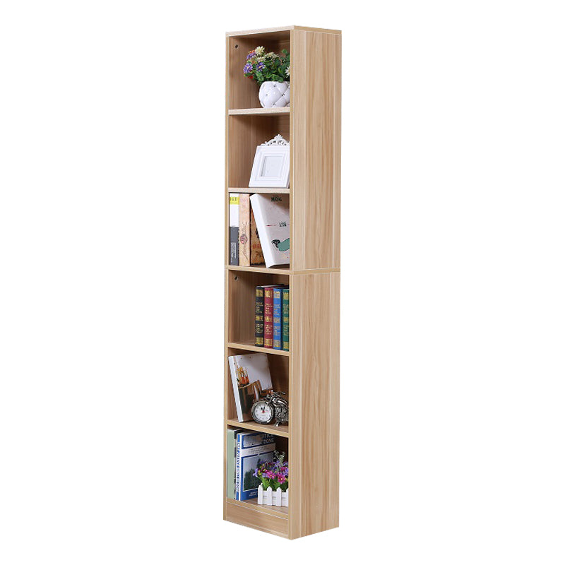 71"H x 9.45"W Bookcase Contemporary Style Closed Back Bookshelf for Home Office
