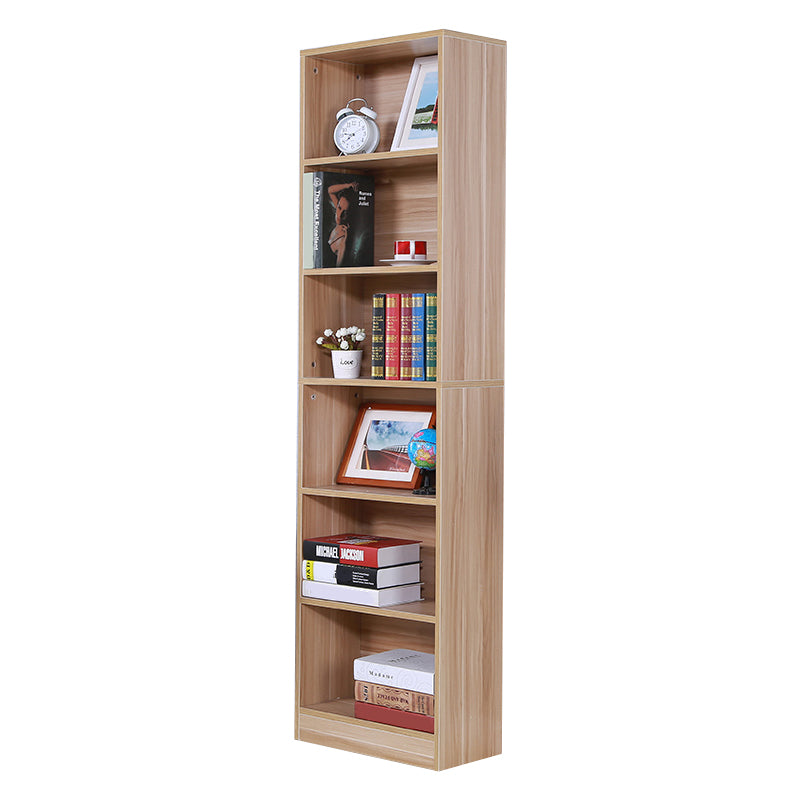 71"H x 9.45"W Bookcase Contemporary Style Closed Back Bookshelf for Home Office