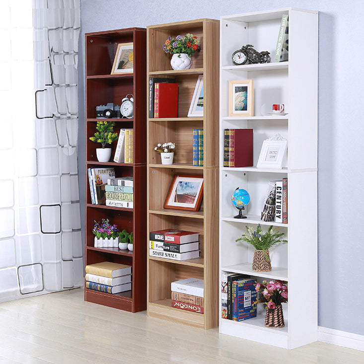 71"H x 9.45"W Bookcase Contemporary Style Closed Back Bookshelf for Home Office
