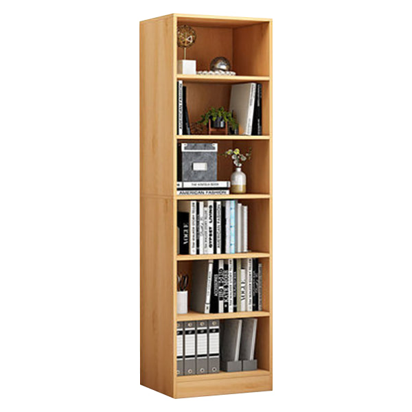 Closed Back Bookcase Contemporary Style Bookshelf for Home Office Study Room